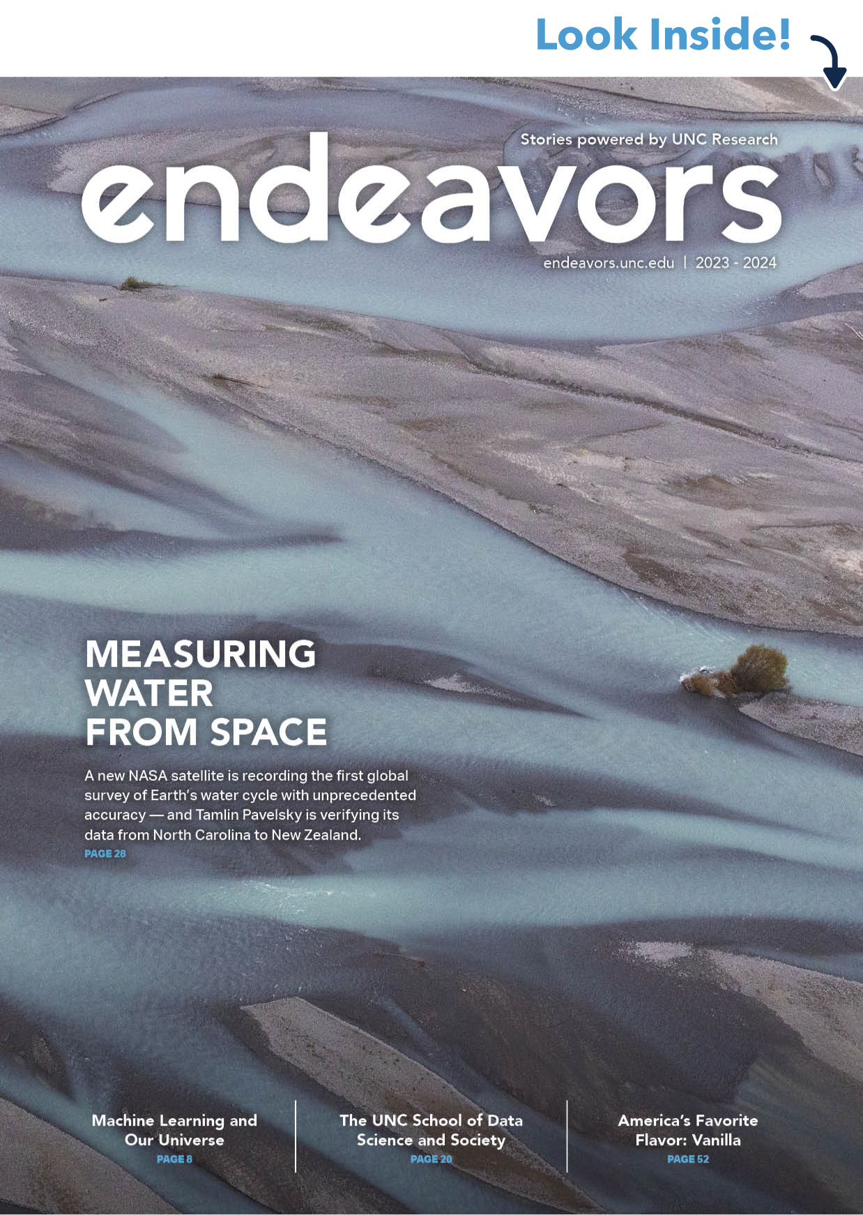 Cover of the 2023-2024 Endeavors magazine. Click to view a flipbook version of the print magazine.